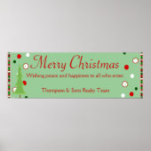 Persoonlijke kerstbanner poster (Voorkant)