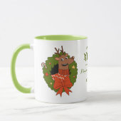 Persoonlijke kerstbeker met rendier | Vakantie Mok (Links)