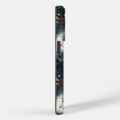 Persoonlijke Kerstbessen en Sneeuwvlokken Case-Mate iPhone Case (Achterkant / Rechts)