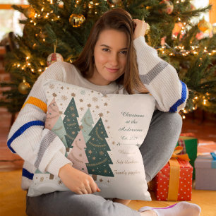 Persoonlijke Kerstbomen in Pastelkleuren voor de F Kussen