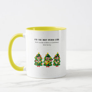 Persoonlijke Kerstboom "Beste vriend ooit" Mok