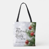 Persoonlijke kerstboom | CANVAS TAS (Achterkant)