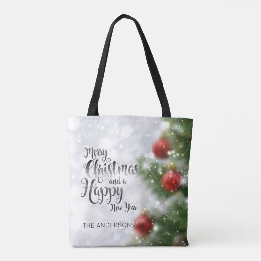 Persoonlijke kerstboom | CANVAS TAS (Achterkant)