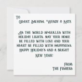 Persoonlijke kerstboom kaart (Achterkant)