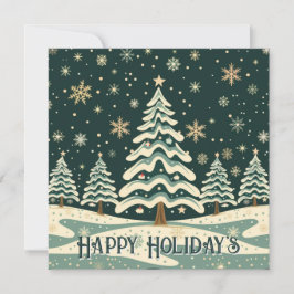 Persoonlijke kerstboom kaart