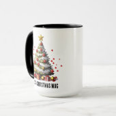 Persoonlijke Kerstboom Mok voor Vrouwen (Voorkant links)