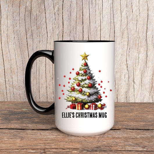 Persoonlijke Kerstboom Mok voor Vrouwen