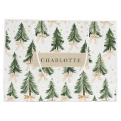 Persoonlijke Kerstboom Naam Cadeautas (Achterkant)