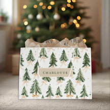Persoonlijke Kerstboom Naam Cadeautas
