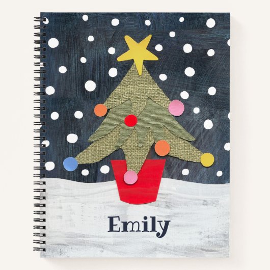 Persoonlijke kerstboom notitieboek (Voorkant)