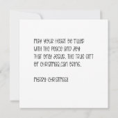 Persoonlijke kerstboom patchwork prints kaart (Achterkant)