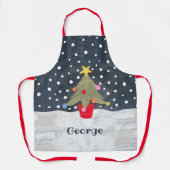Persoonlijke kerstboom schort (Voorkant)