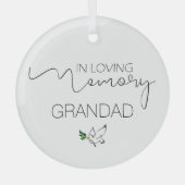 Persoonlijke Kerstboom ter Herinnering Glas Ornament (Voorkant)