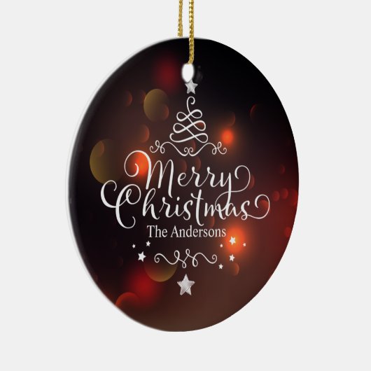 Persoonlijke kerstboom | Versiering Keramisch Ornament (Rechts)