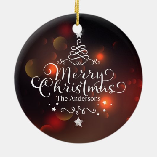 Persoonlijke kerstboom | Versiering Keramisch Ornament (Achterkant)