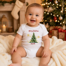 Persoonlijke kerstboom voor baby's eerste kerstfee