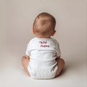 Persoonlijke kerstboom voor baby's eerste kerstfee romper