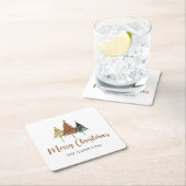 Persoonlijke kerstboom voor Waterverf Kartonnen Onderzetters (Insitu)