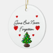 Persoonlijke kerstboomherdenking keramisch ornament (Links)