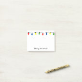Persoonlijke kerstboomlichtjes Post-it® notities Notes (Op bureau)