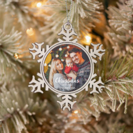 Persoonlijke kerstboomornament sneeuwvlok tin sneeuwvlok ornament