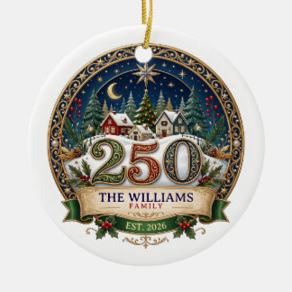 Persoonlijke kerstboomornament voor het gezin keramisch ornament