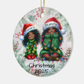 Persoonlijke kerstboomversiering keramisch ornament (Links)