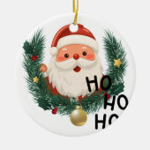 Persoonlijke kerstboomversiering keramisch ornament (Voorkant)