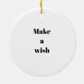 Persoonlijke kerstboomversiering keramisch ornament (Achterkant)
