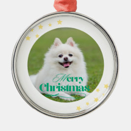 Persoonlijke kerstboomversiering metalen ornament