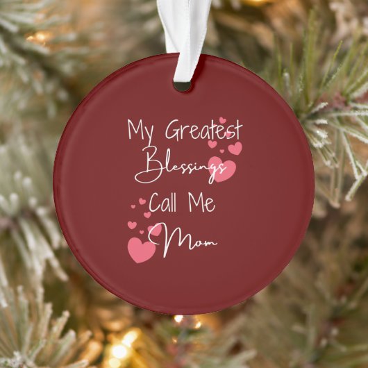 Persoonlijke kerstboomversiering voor mama mijn gr ornament (Boom)