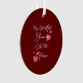 Persoonlijke kerstboomversiering voor mama mijn gr ornament (voorkant)