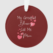 Persoonlijke kerstboomversiering voor mama mijn gr ornament (voorkant)