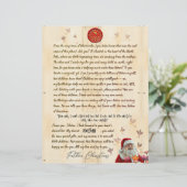 Persoonlijke Kerstbrief van de Kerstman van de Noo (Staand voorkant)