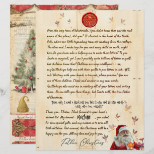 Persoonlijke Kerstbrief van de Kerstman van de Noo