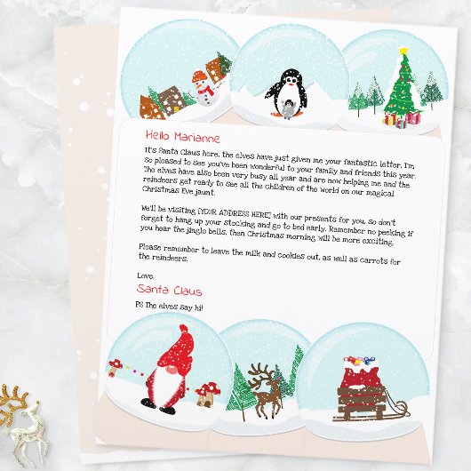 Persoonlijke kerstbrief van Sinterklaas