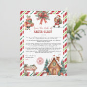 Persoonlijke kerstbrief van Sinterklaas voor kinde (Staand voorkant)