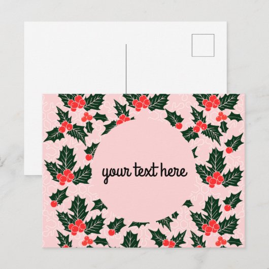 Persoonlijke kerstBriefkaarten Briefkaart (Voorkant / Achterkant)