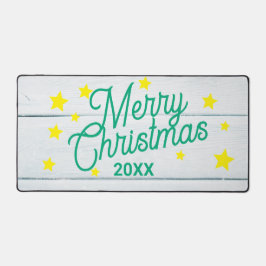 Persoonlijke kerstbureaumat bureaumat
