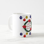 Persoonlijke Kerstcadeau Beker Koffiemok (Voorkant links)