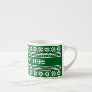 Persoonlijke kerstcadeau espressokoffiekop espresso kop
