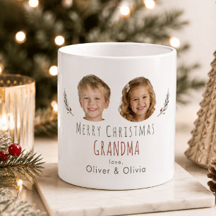 Persoonlijke kerstcadeau oma foto mok