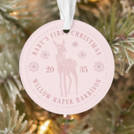 Persoonlijke kerstcadeau voor baby's eerste kerst ornament