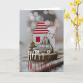 Persoonlijke kerstcadeaukaart kaart (Gele Bloem)