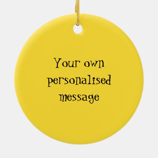 Persoonlijke kerstcadeaus keramisch ornament (Achterkant)