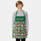 Persoonlijke kerstcadeaus Overal Print Schort (Gedragen)