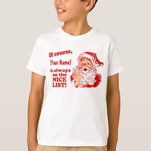 Persoonlijke kerstcadeaus t-shirt (Voorkant)