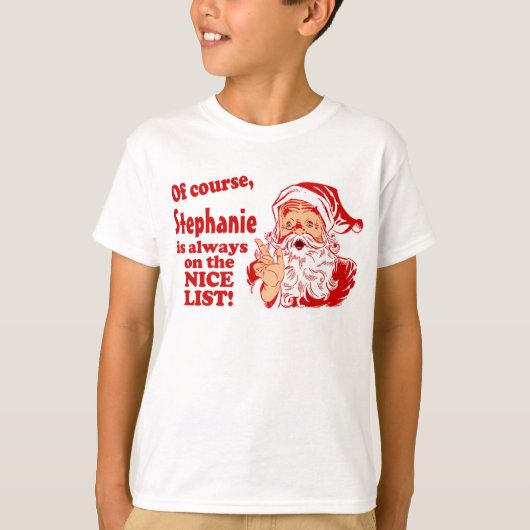 Persoonlijke kerstcadeaus t-shirt (Voorkant)