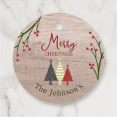 Persoonlijke kerstcadeautag bedankjes labels (Achterkant)