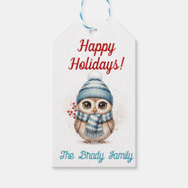 Persoonlijke kerstcadeautag cadeaulabel